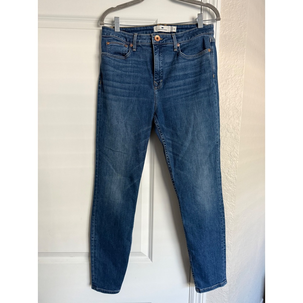 Vineyard Vines Size 30 High Rise Skinny Jeans Medium Wash Denim Blue Pants